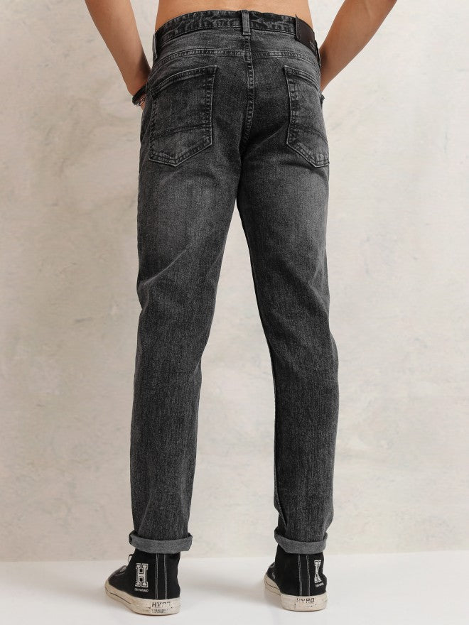Highlander Men Grey Tapered Fit Jeans - Grey - Image 3