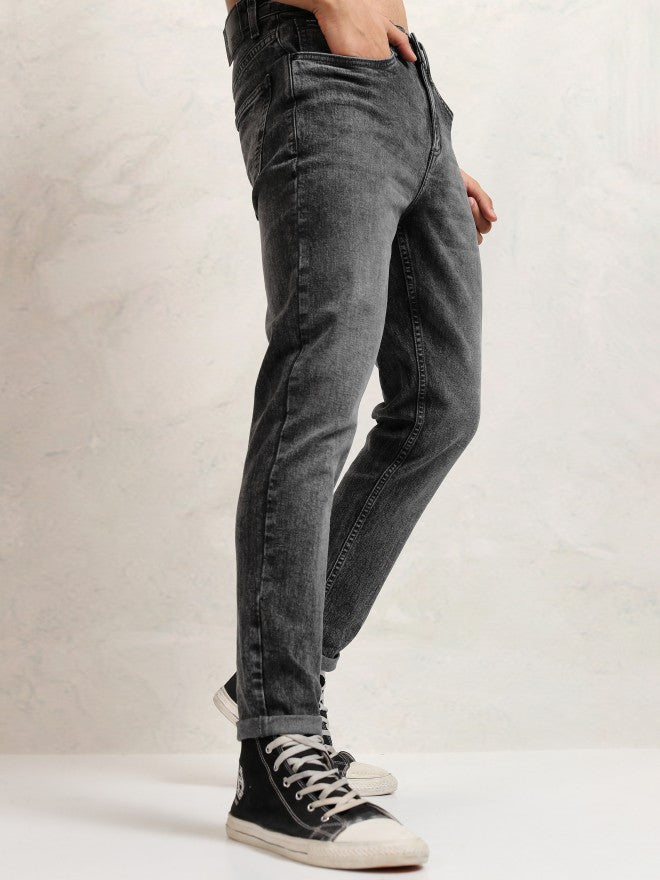 Highlander Men Grey Tapered Fit Jeans - Grey - Image 6