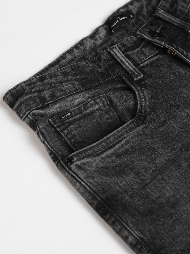 Highlander Men Grey Tapered Fit Jeans - Grey - Image 7