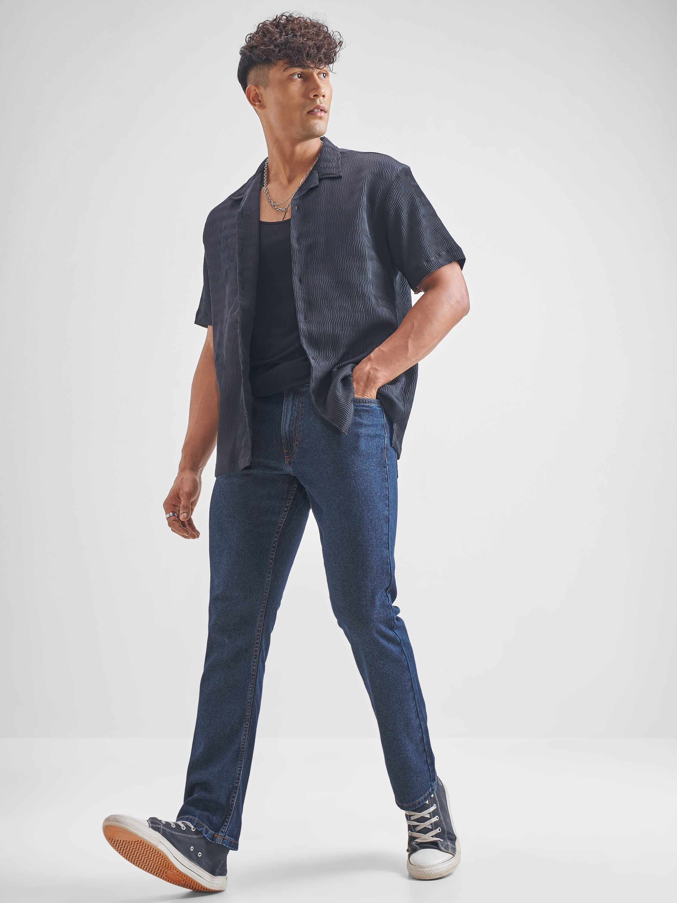 Highlander Men Blue Straight Fit Jeans - Blue - Image 2