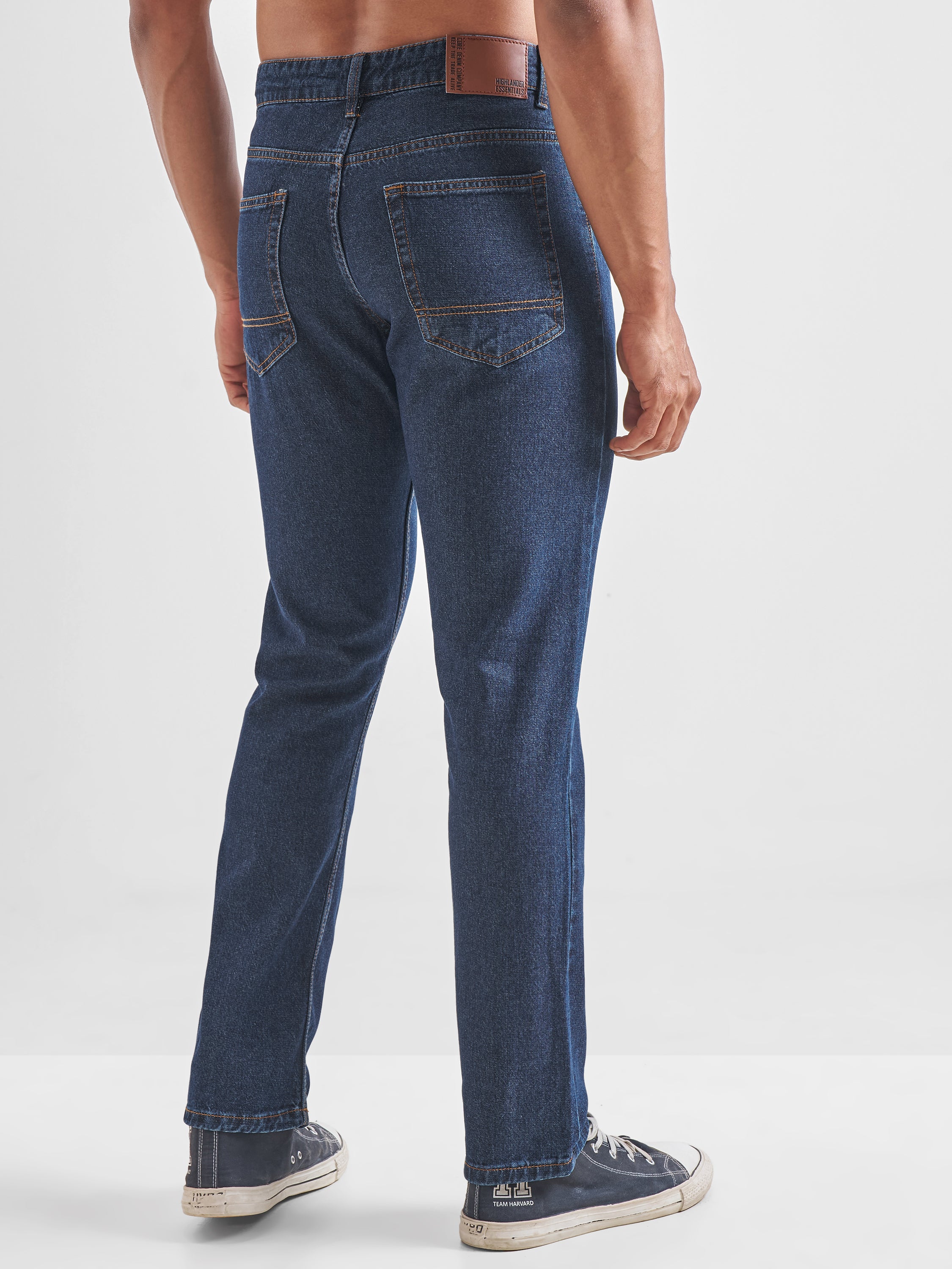 Highlander Men Blue Straight Fit Jeans - Blue - Image 3