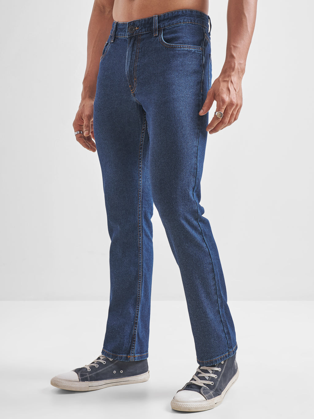 Highlander Men Blue Straight Fit Jeans - Blue - Image 4