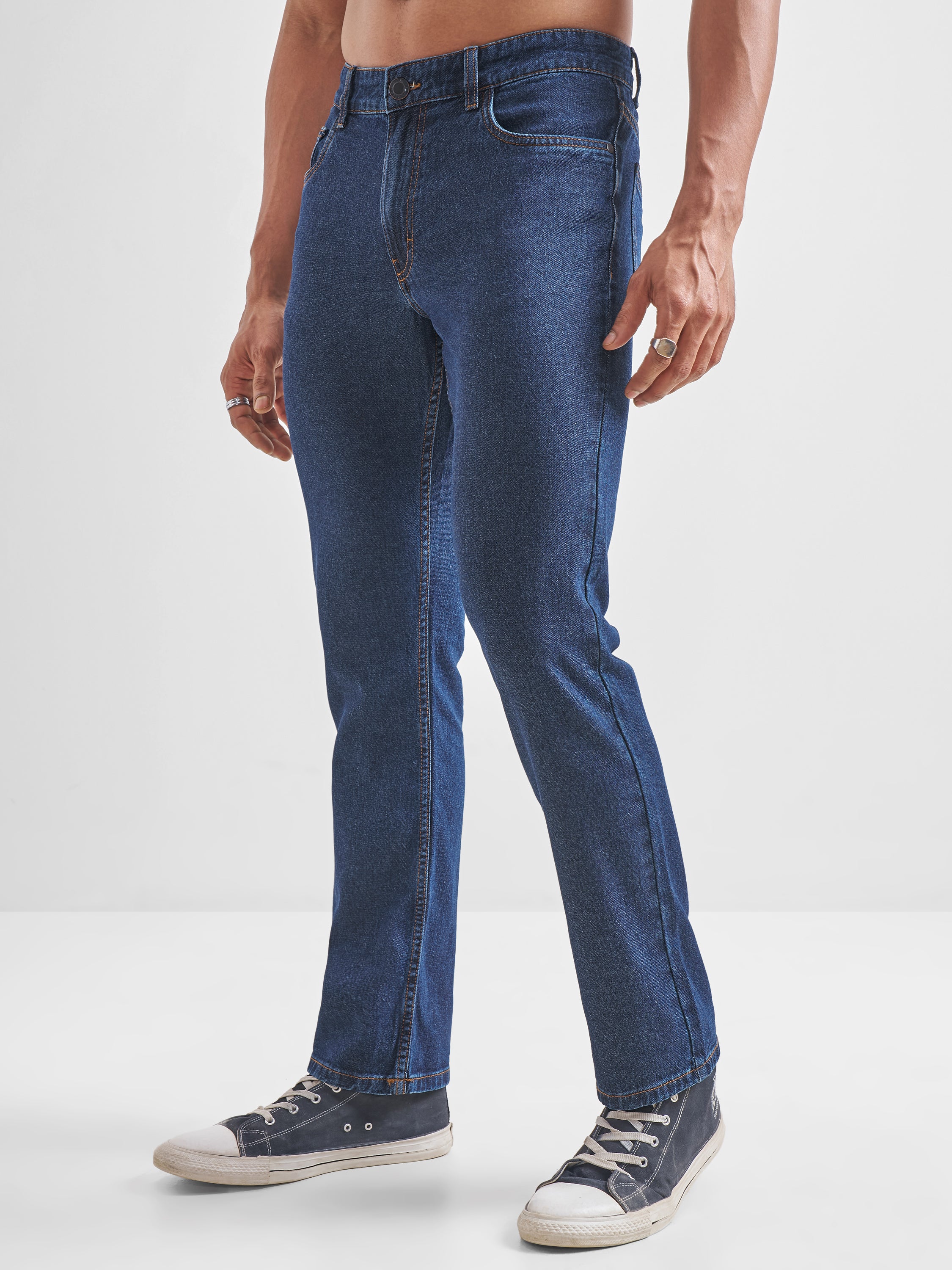 Highlander Men Blue Straight Fit Jeans - Blue - Image 4