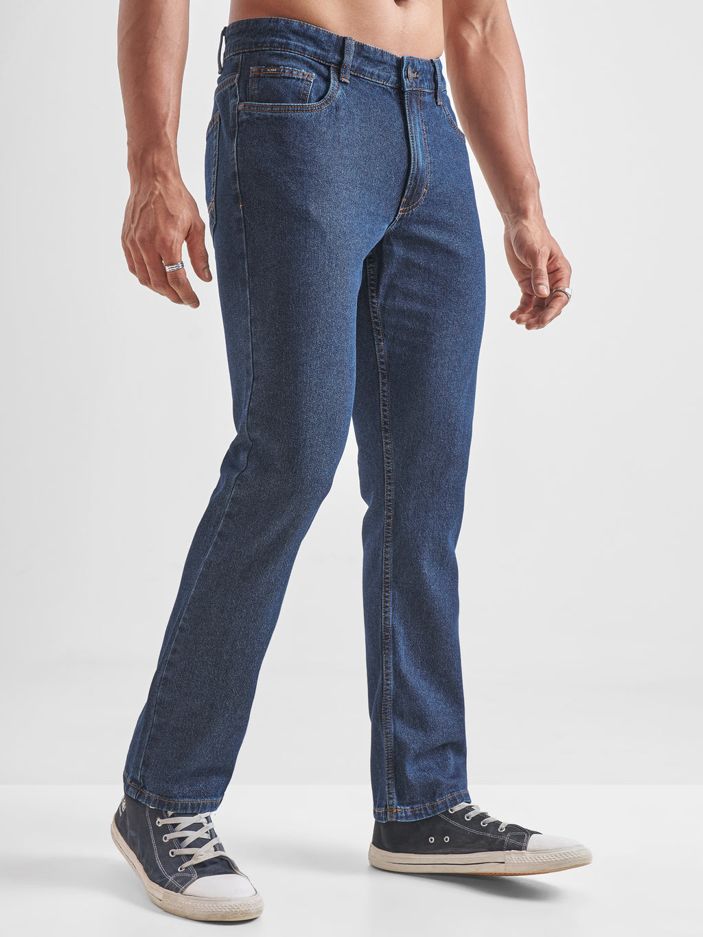 Highlander Men Blue Straight Fit Jeans - Blue - Image 6