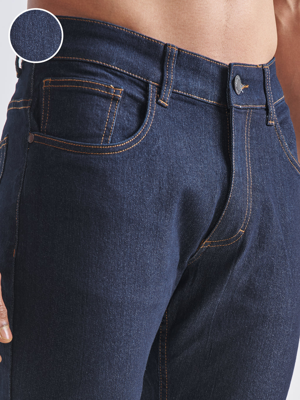 Highlander Men Blue Slim Fit Stretchable Jeans - Blue - Image 5