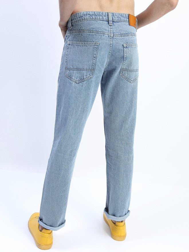Highlander Men Blue Straight Fit Jeans - Blue - Image 3