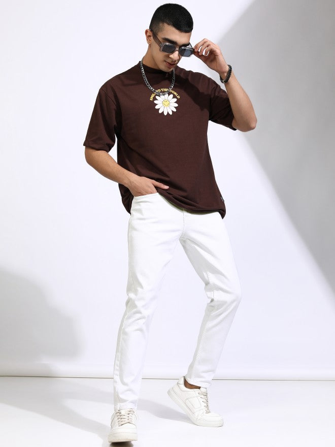 Highlander Men White Slim Fit Stretchable Jeans - White - Image 2