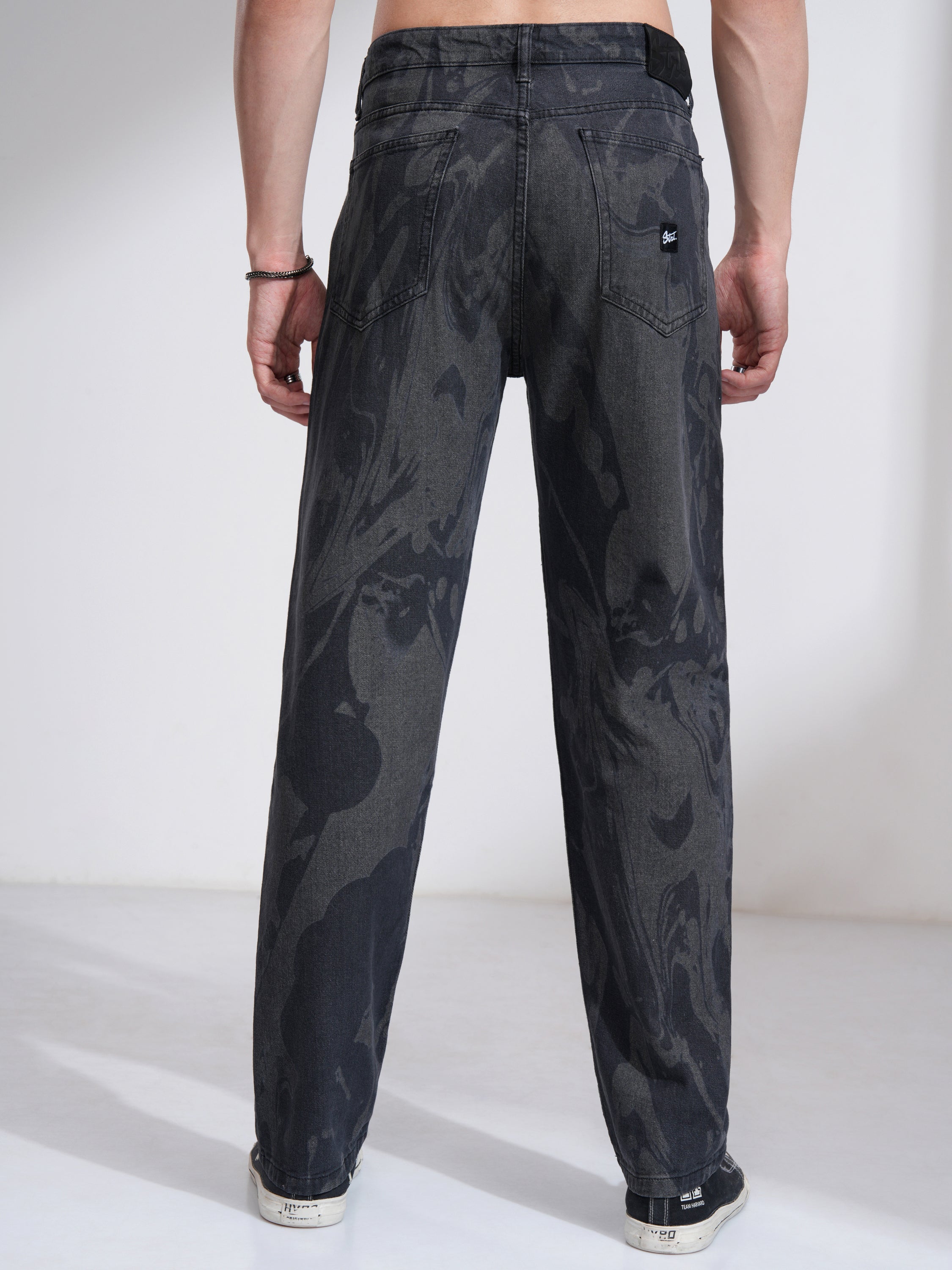 Highlander Men Grey Relaxed Fit Stretchable Jeans - Grey - Image 3