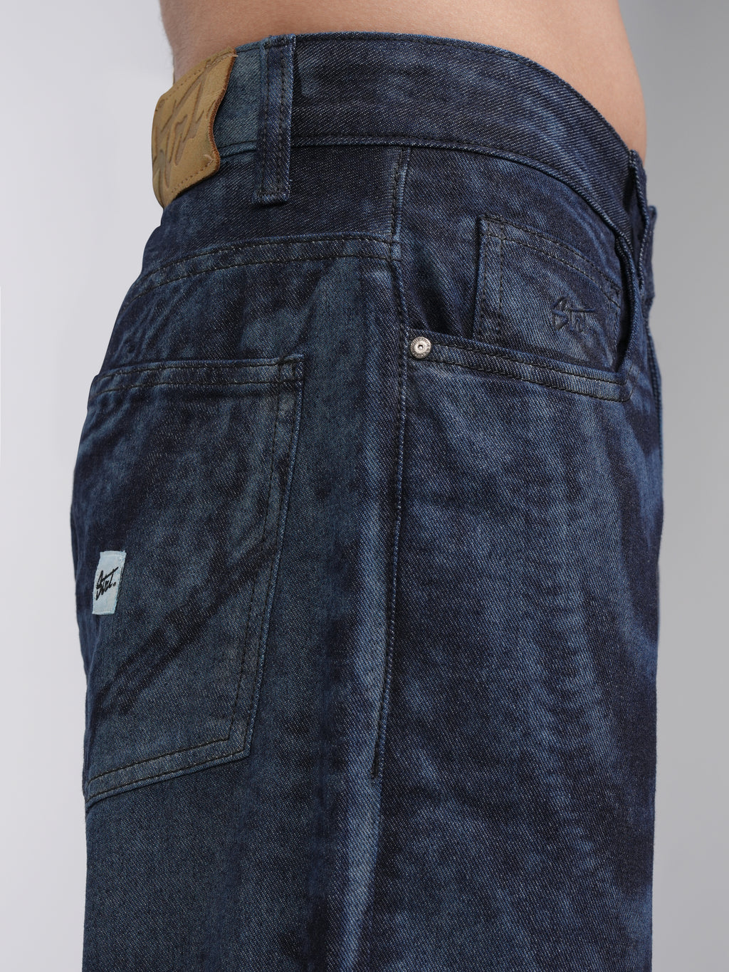 Highlander Men Blue Straight Fit Stretchable Jeans - Blue - Image 7