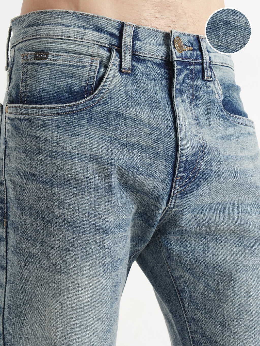 Highlander Men Blue Bootcut Stretchable Jeans - Blue - Image 5