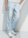 Highlander Men Blue Straight Fit Stretchable Jeans - Blue - Image 1