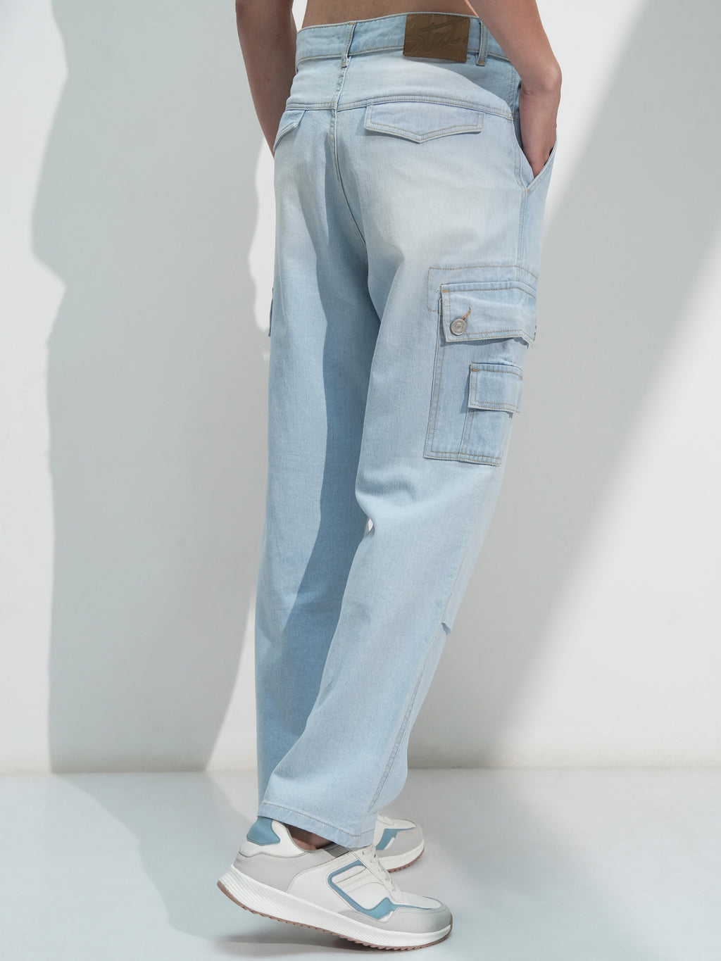 Highlander Men Blue Straight Fit Stretchable Jeans - Blue - Image 3