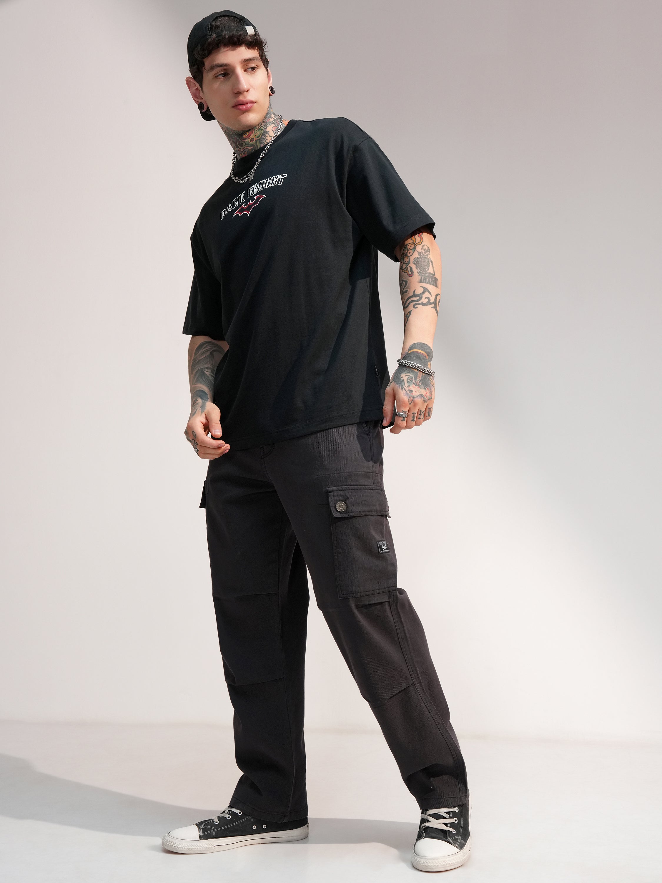 Highlander Men Grey Baggy Stretchable Jeans - Grey - Image 2