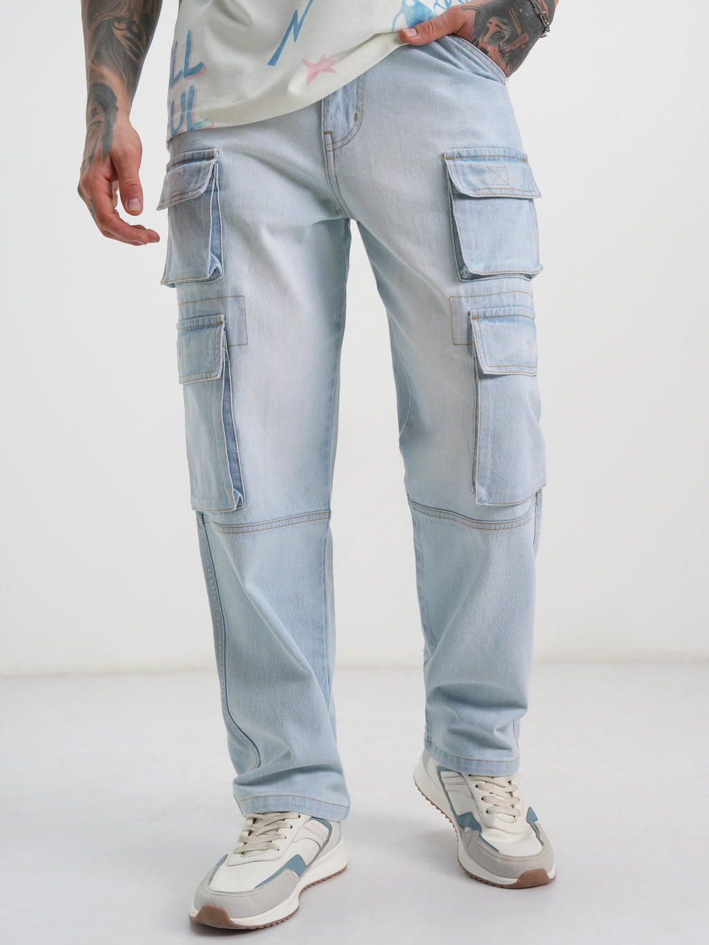 Highlander Men Blue Straight Fit Jeans - Blue - Image 1