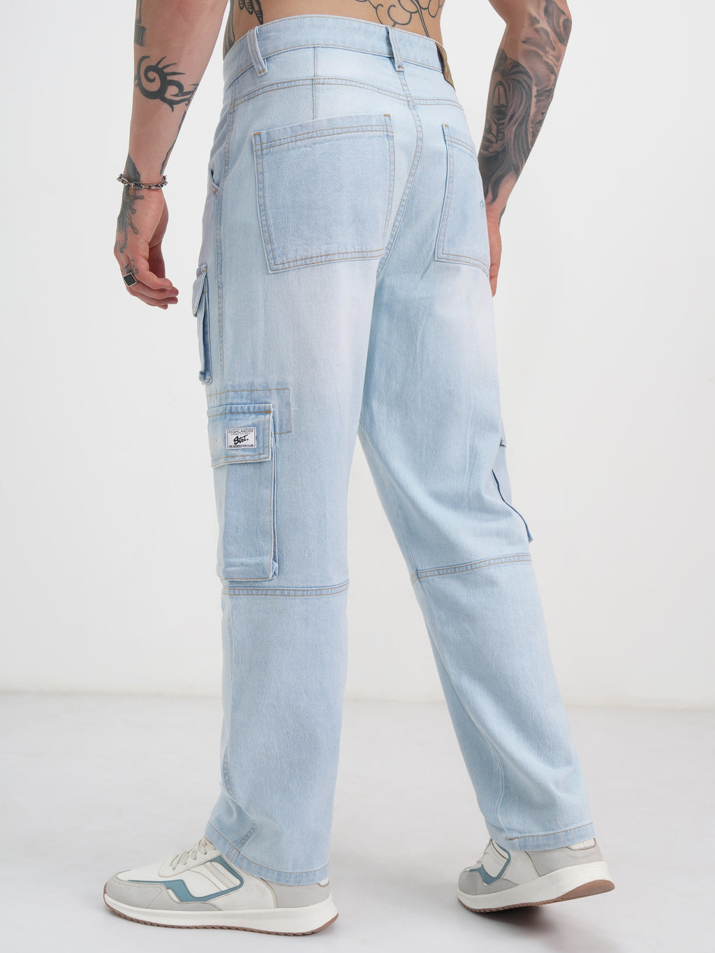 Highlander Men Blue Straight Fit Jeans - Blue - Image 3