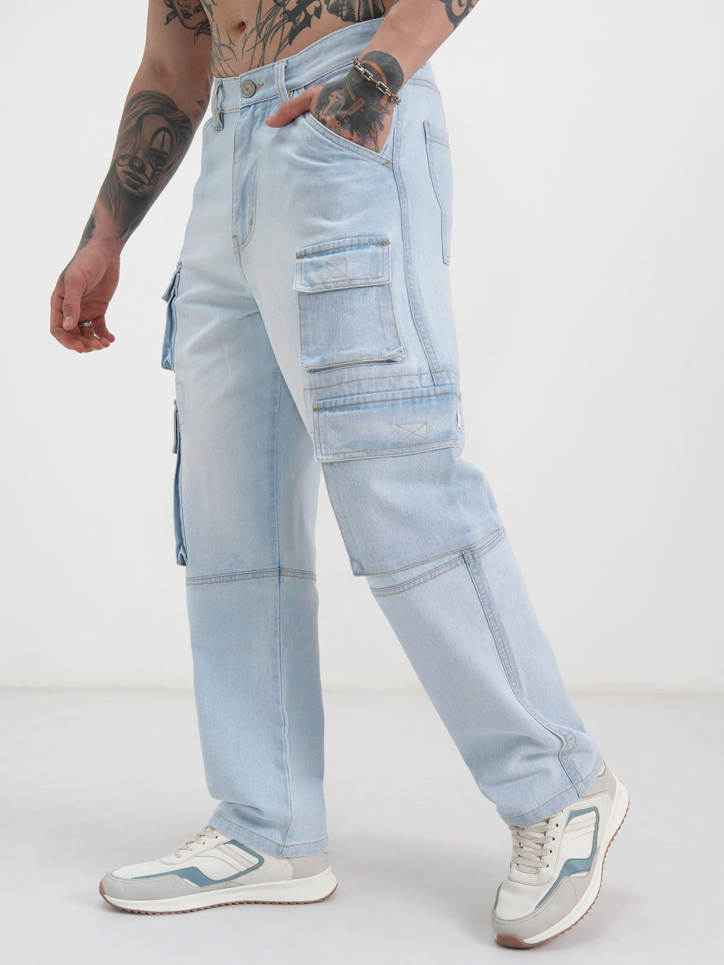 Highlander Men Blue Straight Fit Jeans - Blue - Image 4