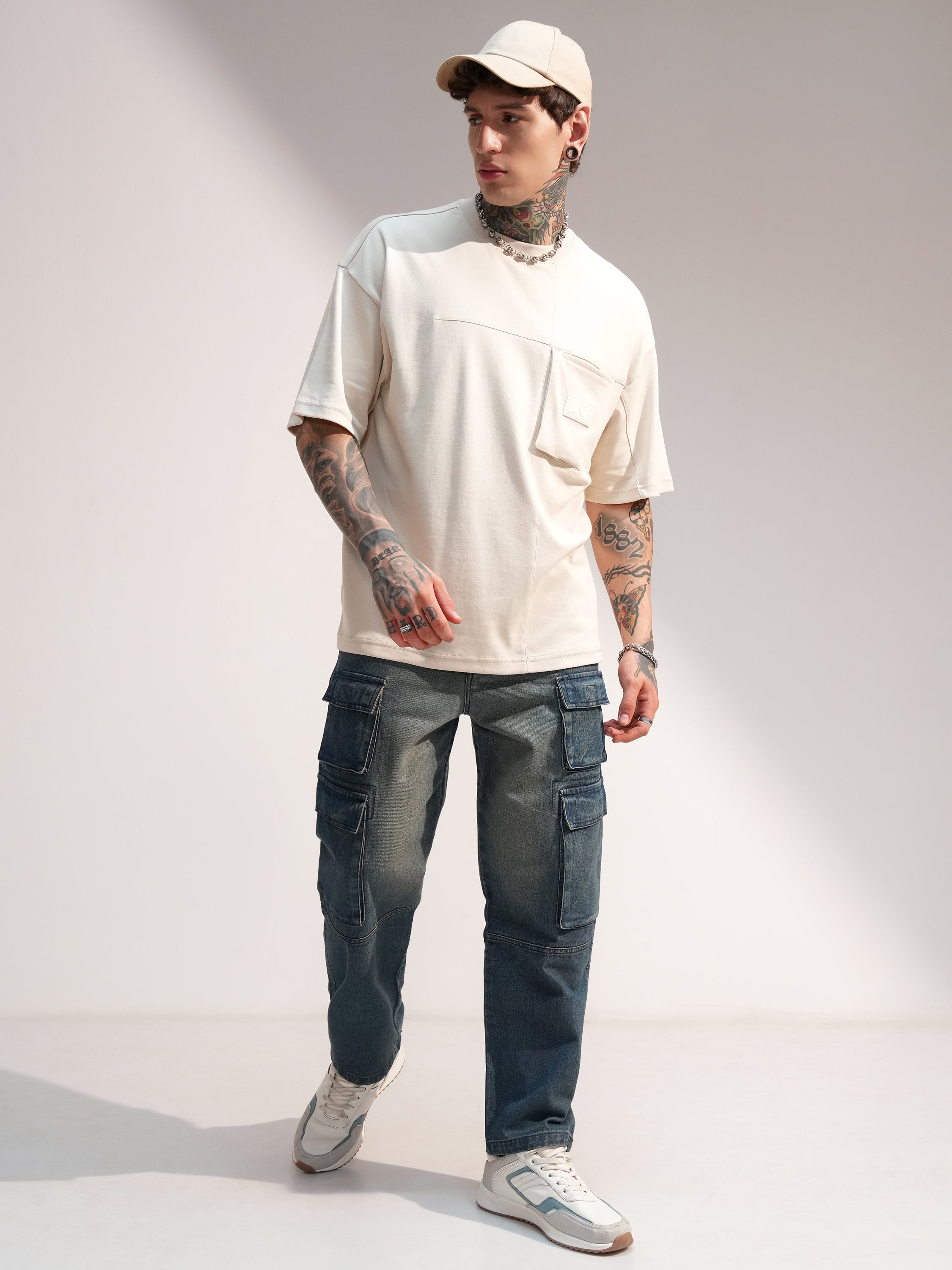 Highlander Men Blue Baggy Stretchable Jeans - Blue - Image 2
