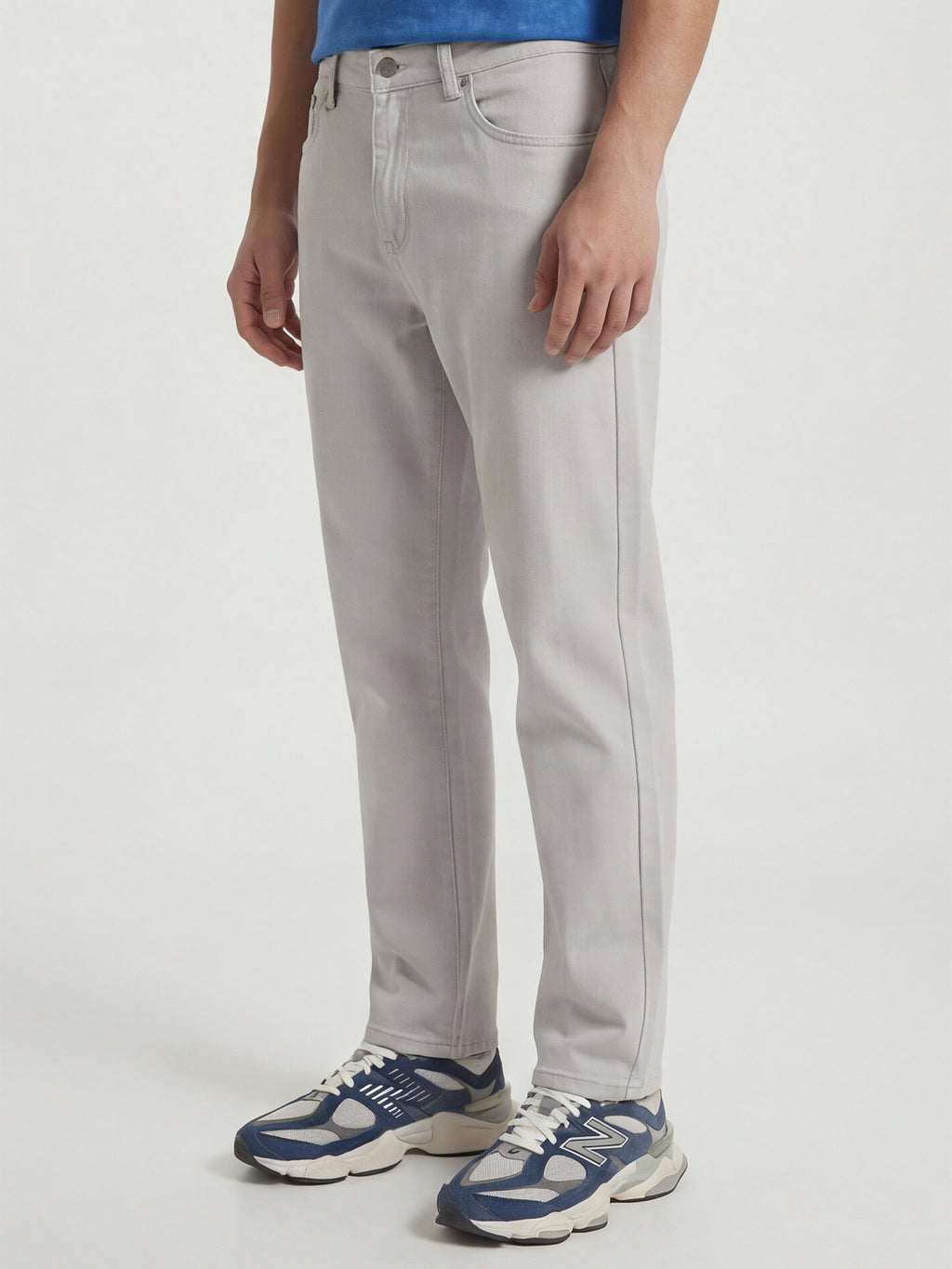 Highlander Men Grey Straight Fit Stretchable Jeans - Grey - Image 4