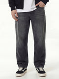 Highlander Men Grey Straight Fit Stretchable Jeans - Grey - Image 1