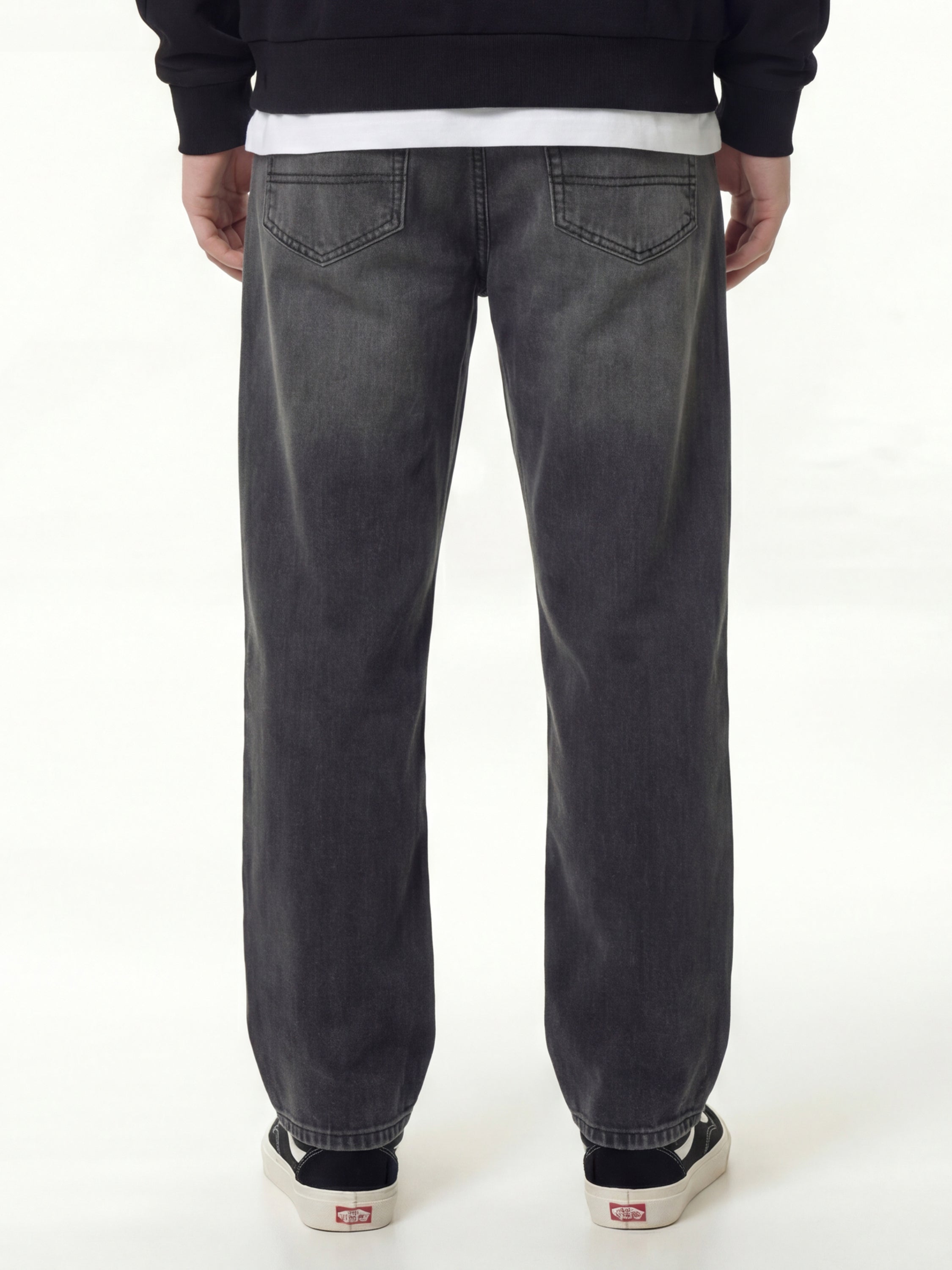 Highlander Men Grey Straight Fit Stretchable Jeans - Grey - Image 3