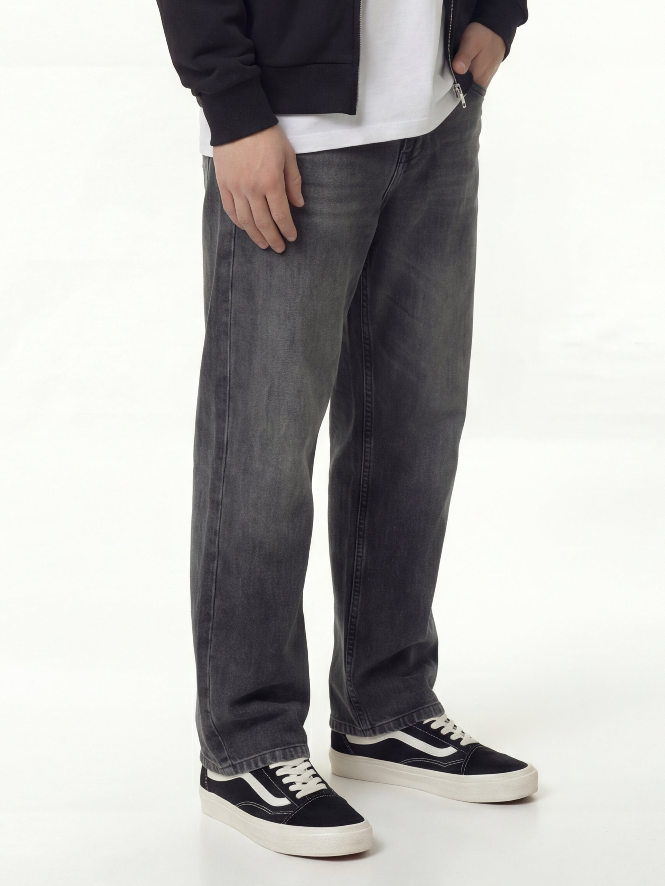 Highlander Men Grey Straight Fit Stretchable Jeans - Grey - Image 6