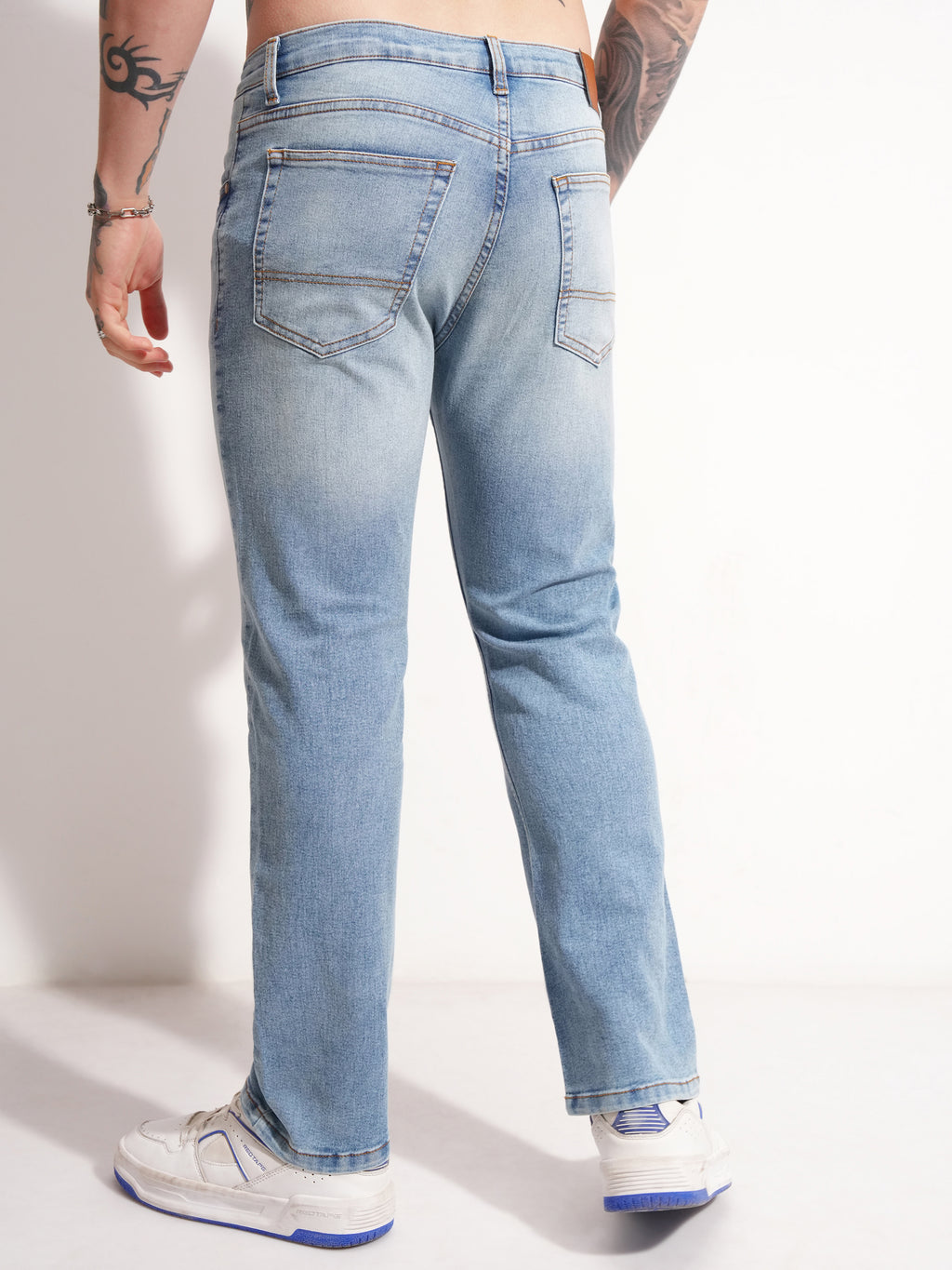 Highlander Men Blue Bootcut Stretchable Jeans - Blue - Image 3