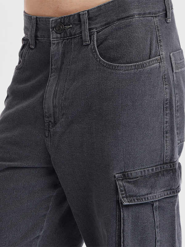 Highlander Men Grey Baggy Stretchable Jeans - Grey - Image 5