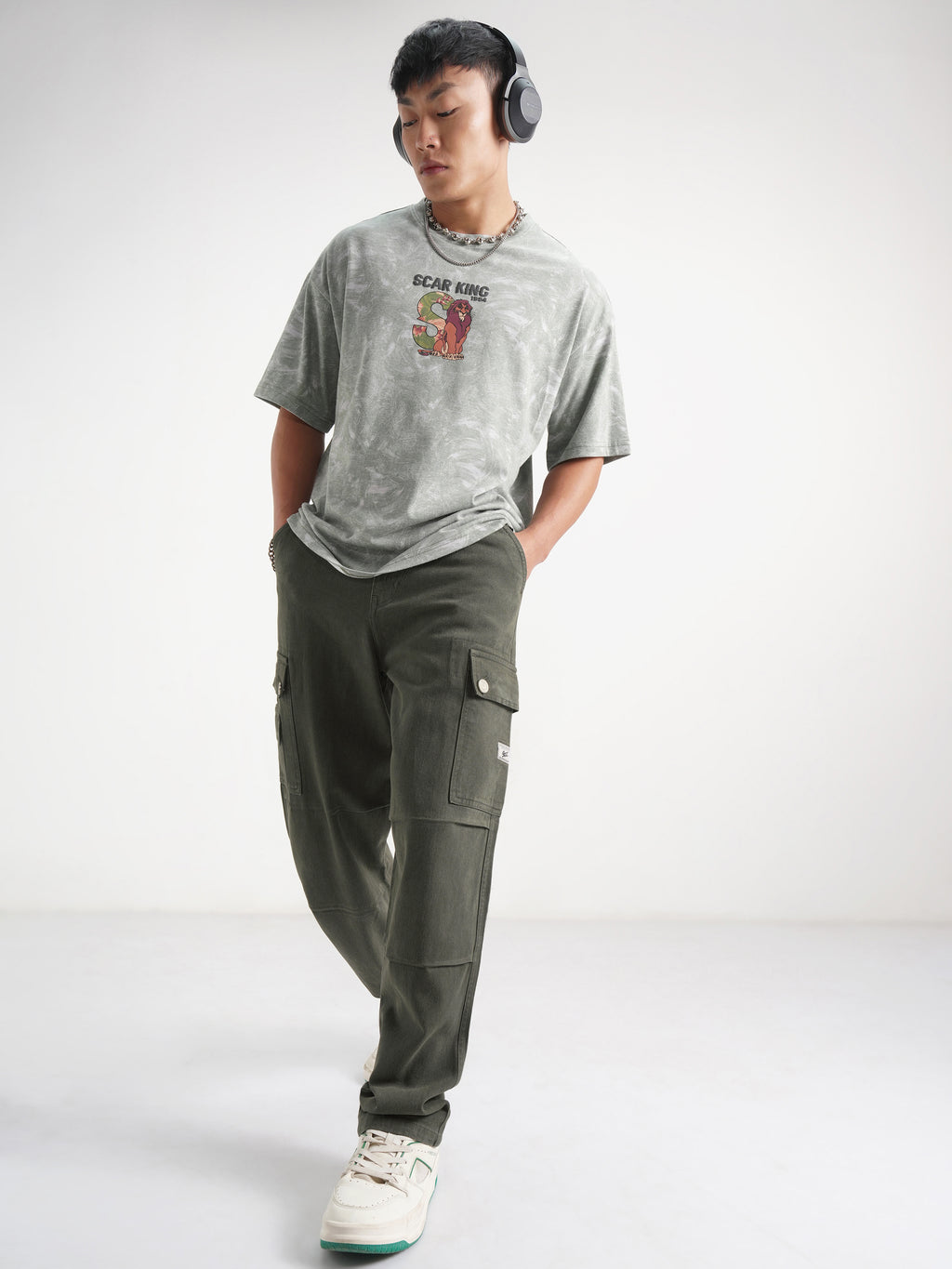 Highlander Men Olive Straight Fit Jeans - Olive - Image 2