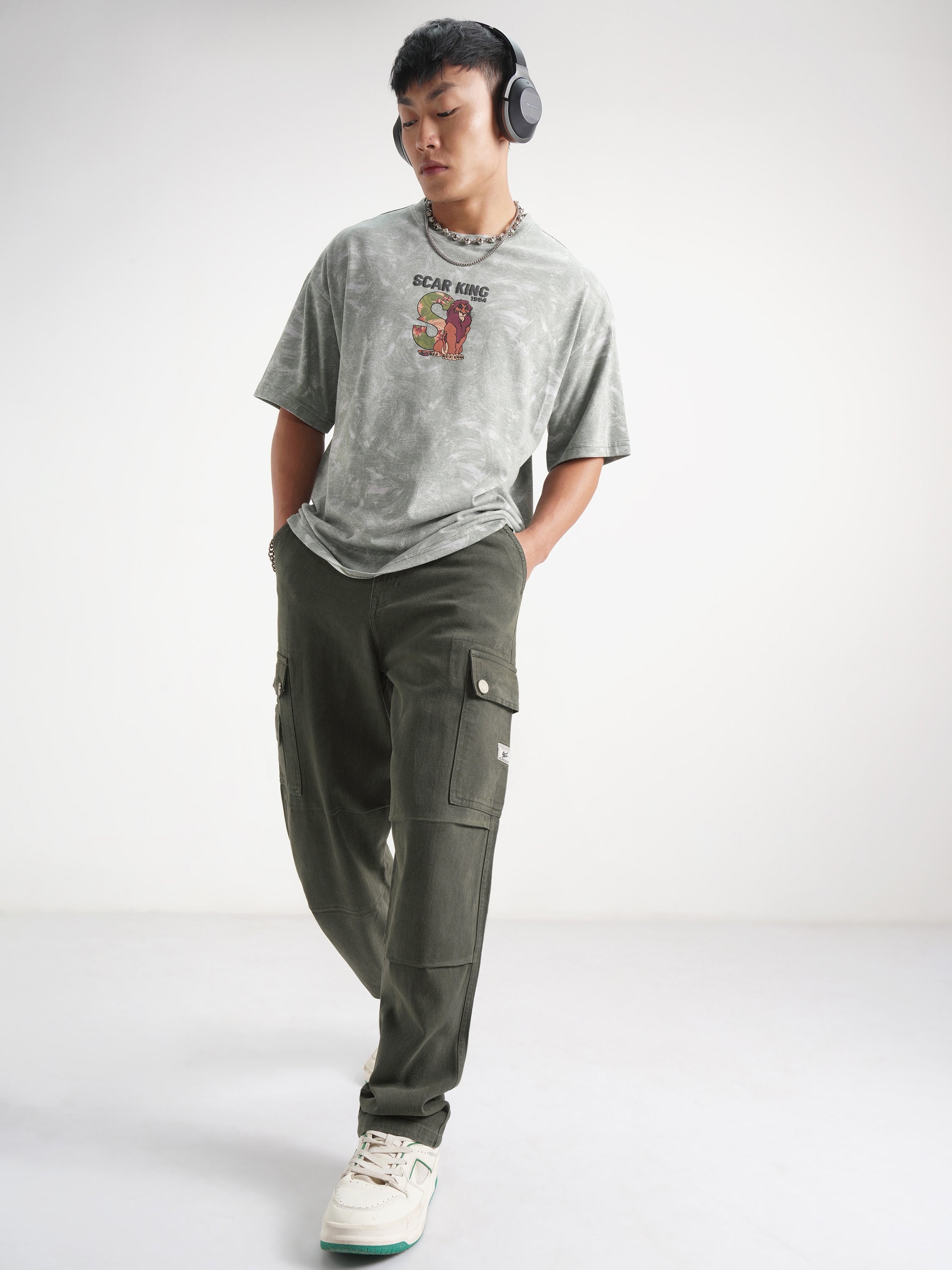 Highlander Men Olive Straight Fit Jeans - Olive - Image 2