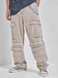 Highlander Men Grey Baggy Jeans - Grey - Image 1