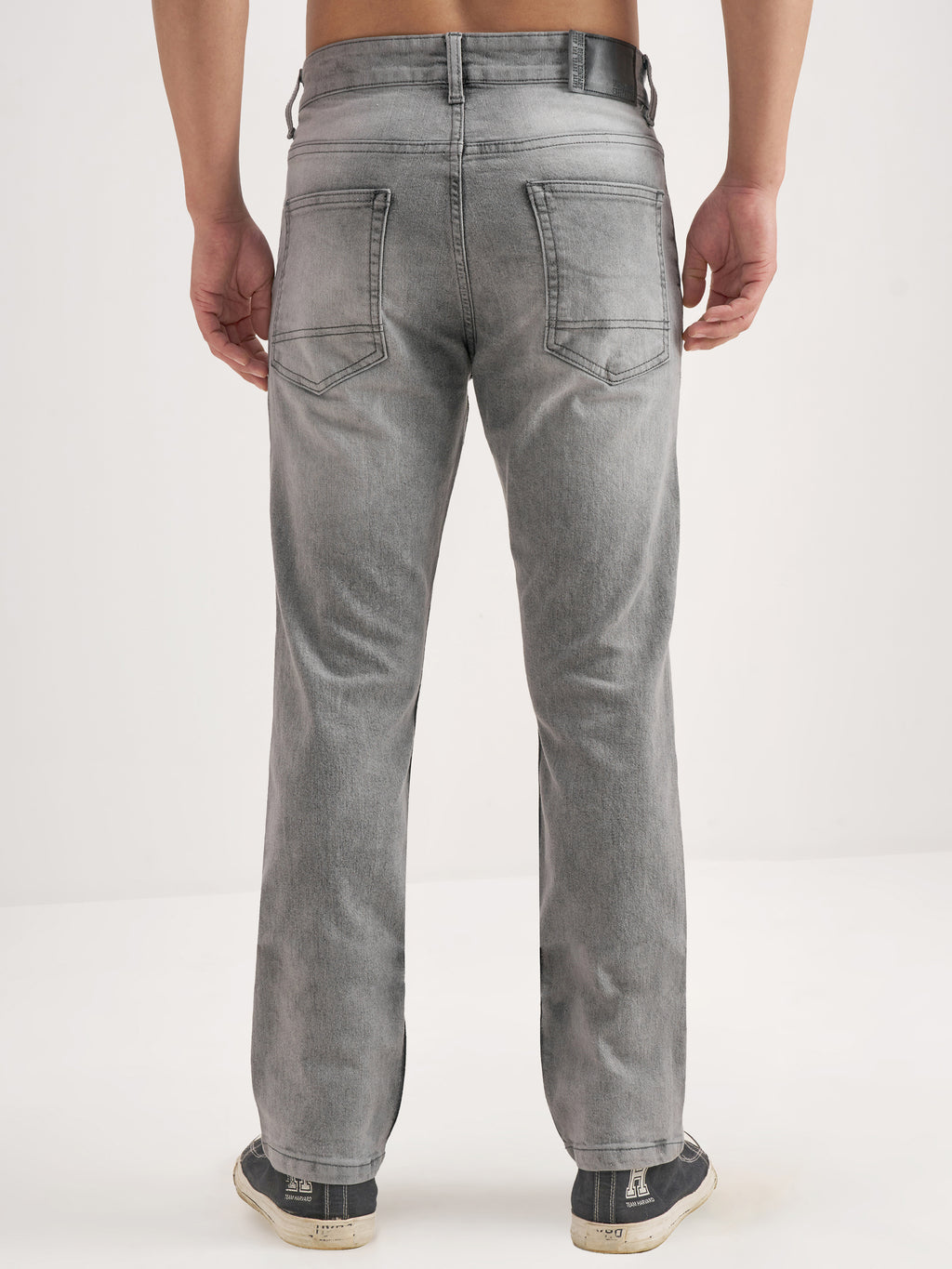 Highlander Men Grey Straight Fit Jeans - Grey - Image 3
