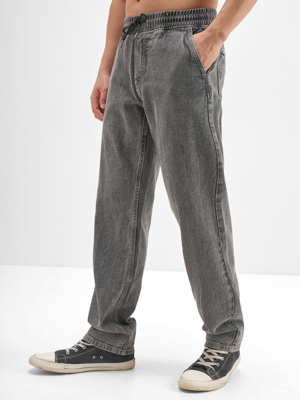 Highlander Men Grey Relaxed Fit Jeans - Grey - Image 4