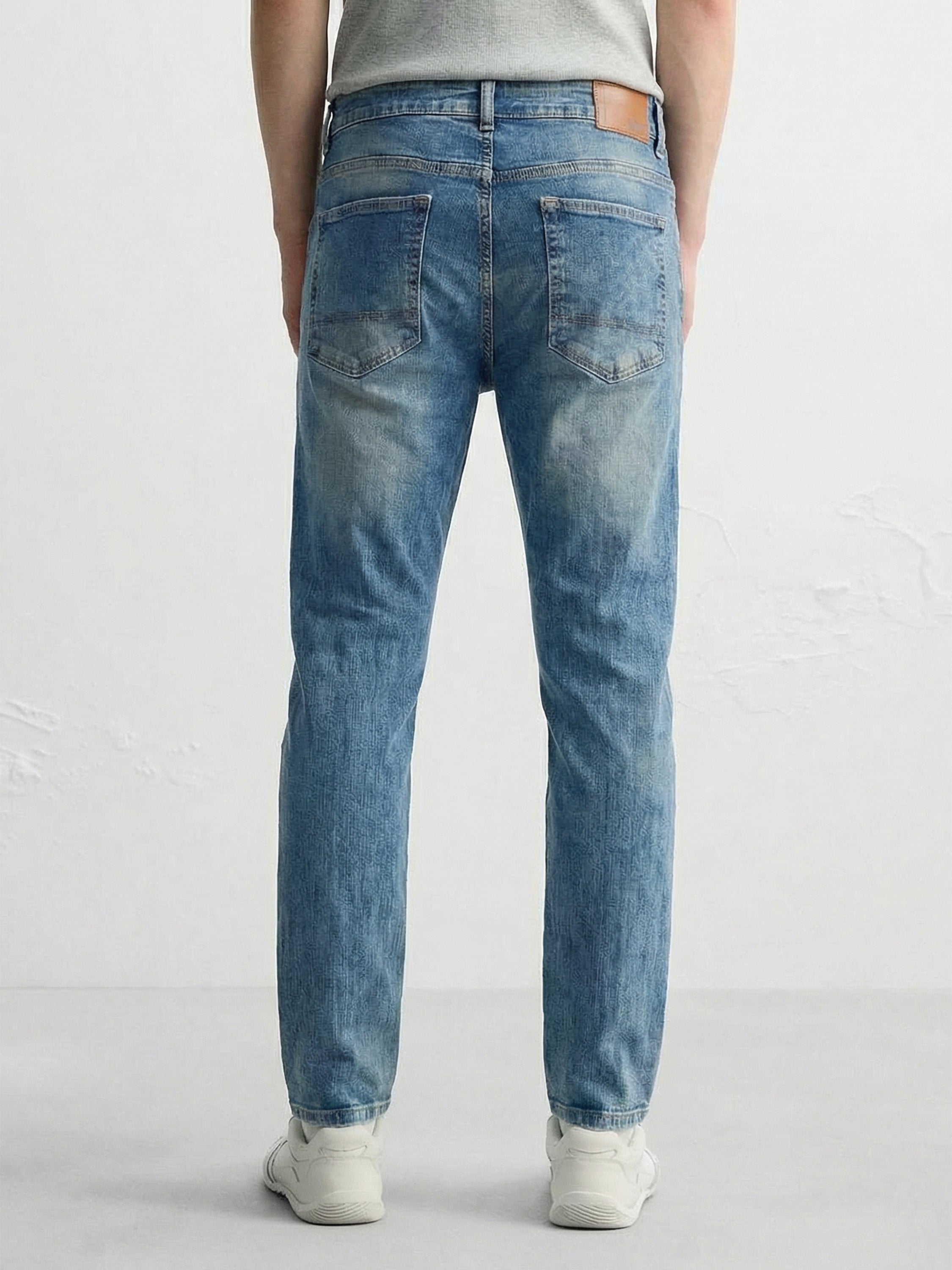 Highlander Men Blue Slim Fit Stretchable Jeans - Blue - Image 3