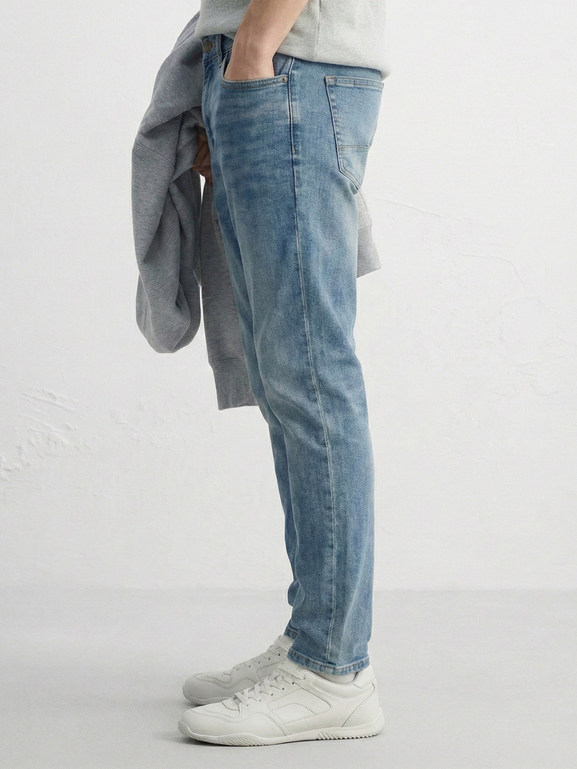 Highlander Men Blue Slim Fit Stretchable Jeans - Blue - Image 4