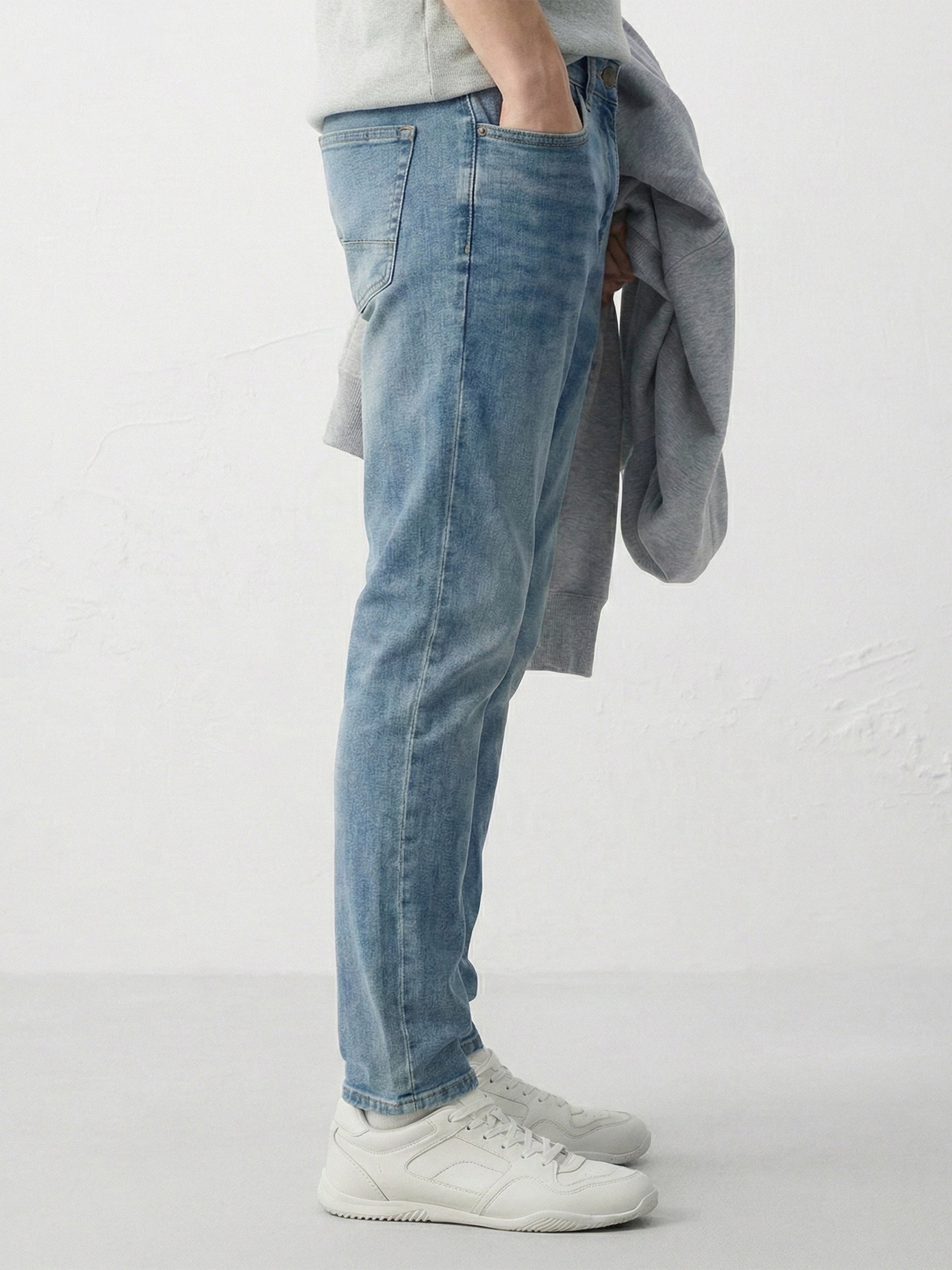 Highlander Men Blue Slim Fit Stretchable Jeans - Blue - Image 5