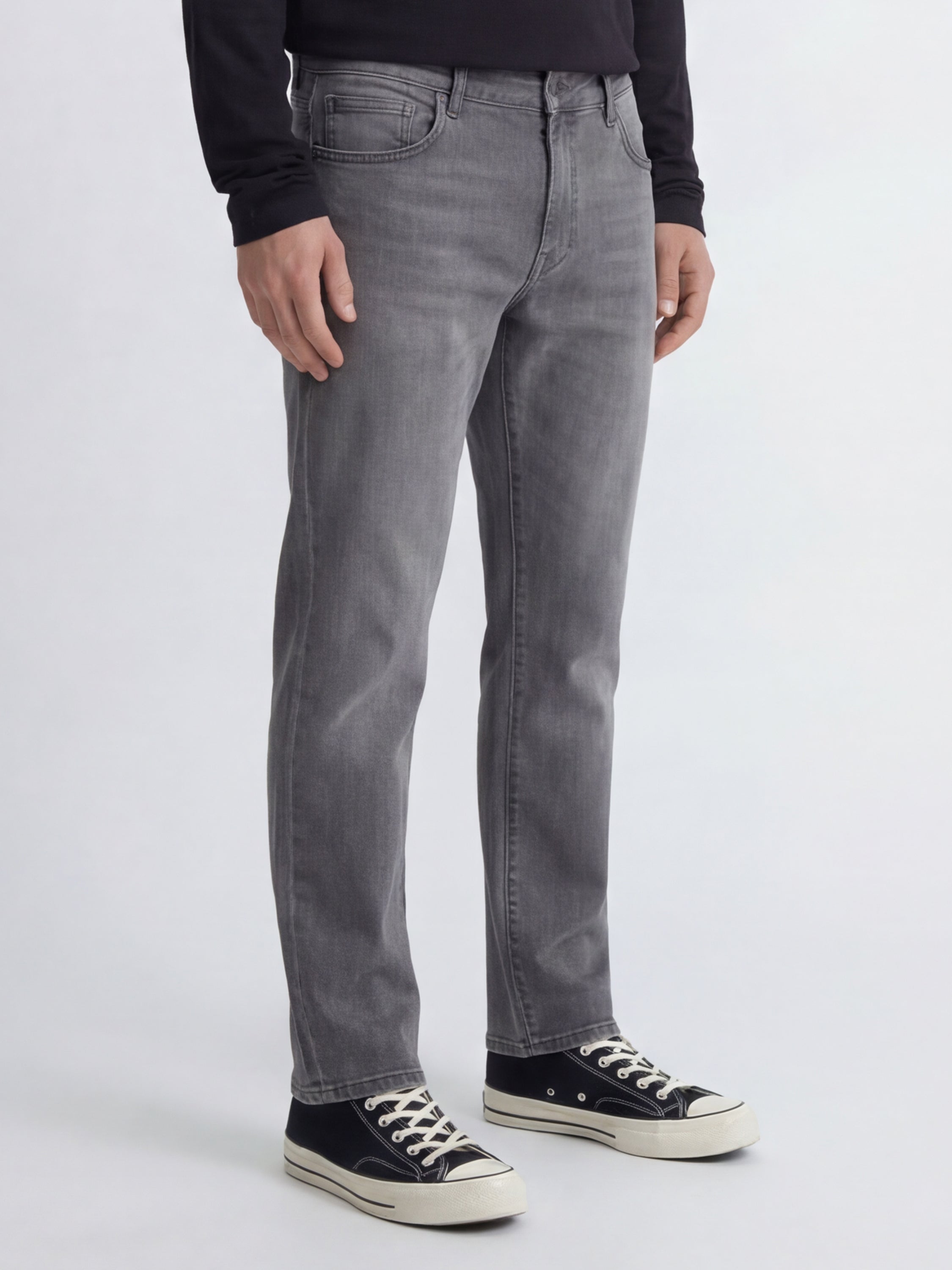Highlander Men Grey Slim Fit Stretchable Jeans - Grey - Image 4