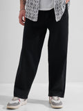 Highlander Men Black Baggy Stretchable Jeans