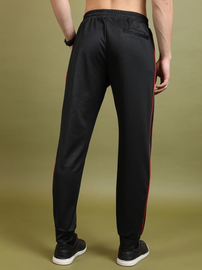 Highlander Men Black Straight Fit Solid Joggers - Black - Image 3