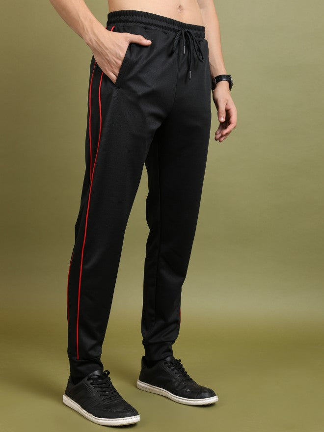 Highlander Men Black Straight Fit Solid Joggers - Black - Image 6