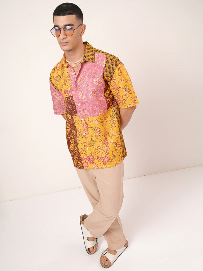 Highlander Men Multicolor Printed Oversized Shirt - Multi - Image 2