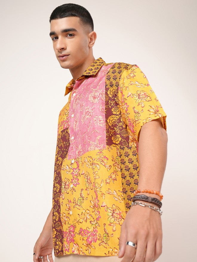 Highlander Men Multicolor Printed Oversized Shirt - Multi - Image 4
