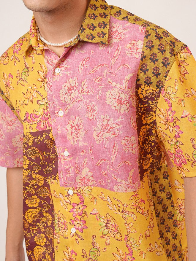 Highlander Men Multicolor Printed Oversized Shirt - Multi - Image 5