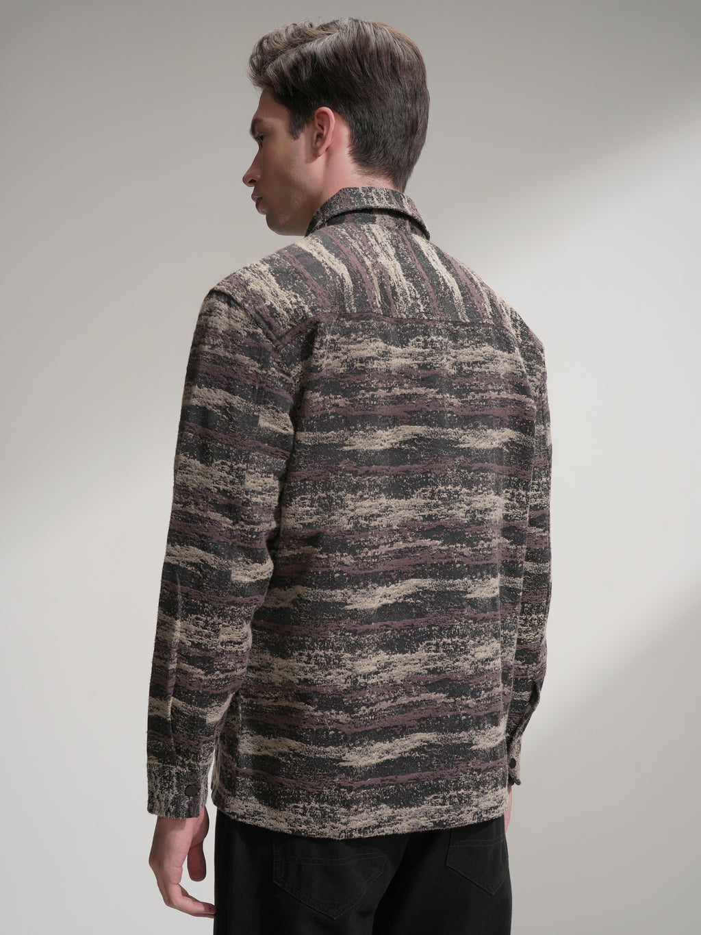 Highlander Men Black Printed Relaxed Fit Casual Shirt - Black - Image 3