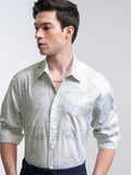 Highlander Men Pink Printed Oversized Fit Casual Shirt - Pink - Image 1