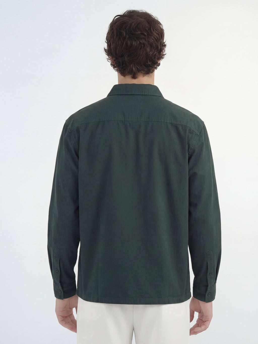 Highlander Men Green Solid Relaxed Fit Casual Shirt - Green - Image 3