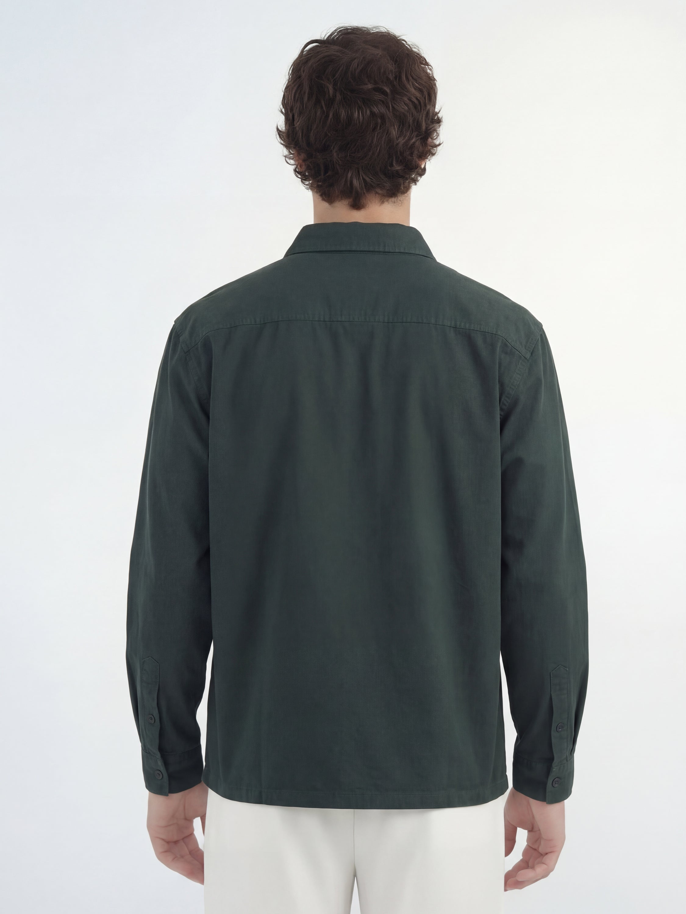 Highlander Men Green Solid Relaxed Fit Casual Shirt - Green - Image 3