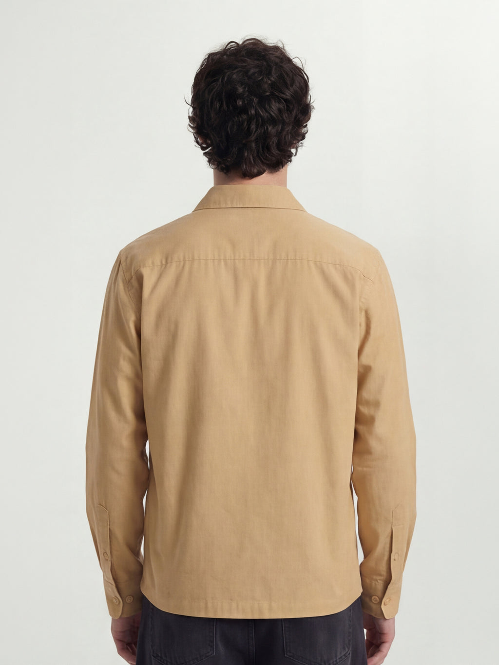 Highlander Men Orange Solid Oversized Fit Casual Shirt - Orange - Image 3