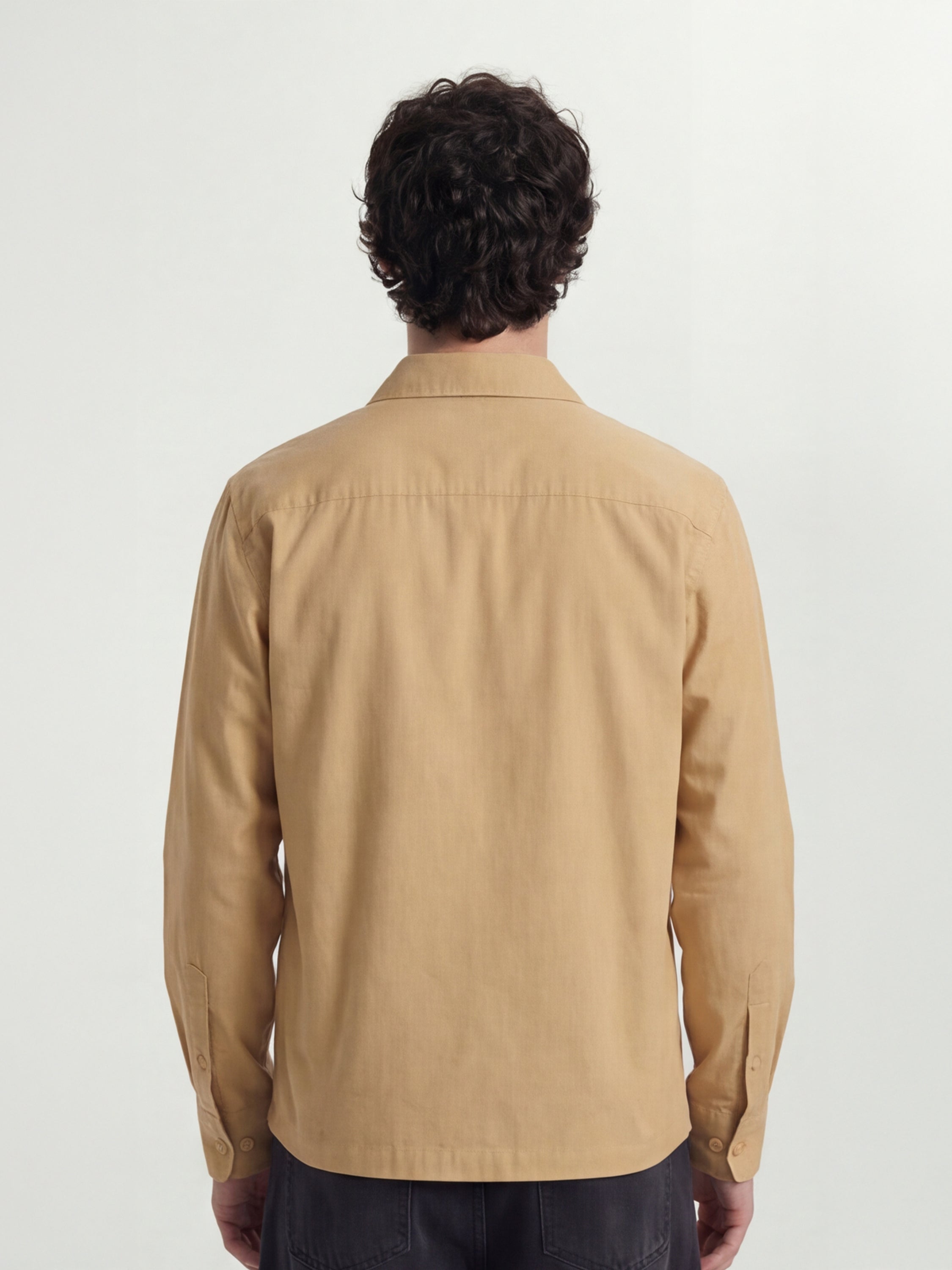 Highlander Men Orange Solid Oversized Fit Casual Shirt - Orange - Image 3