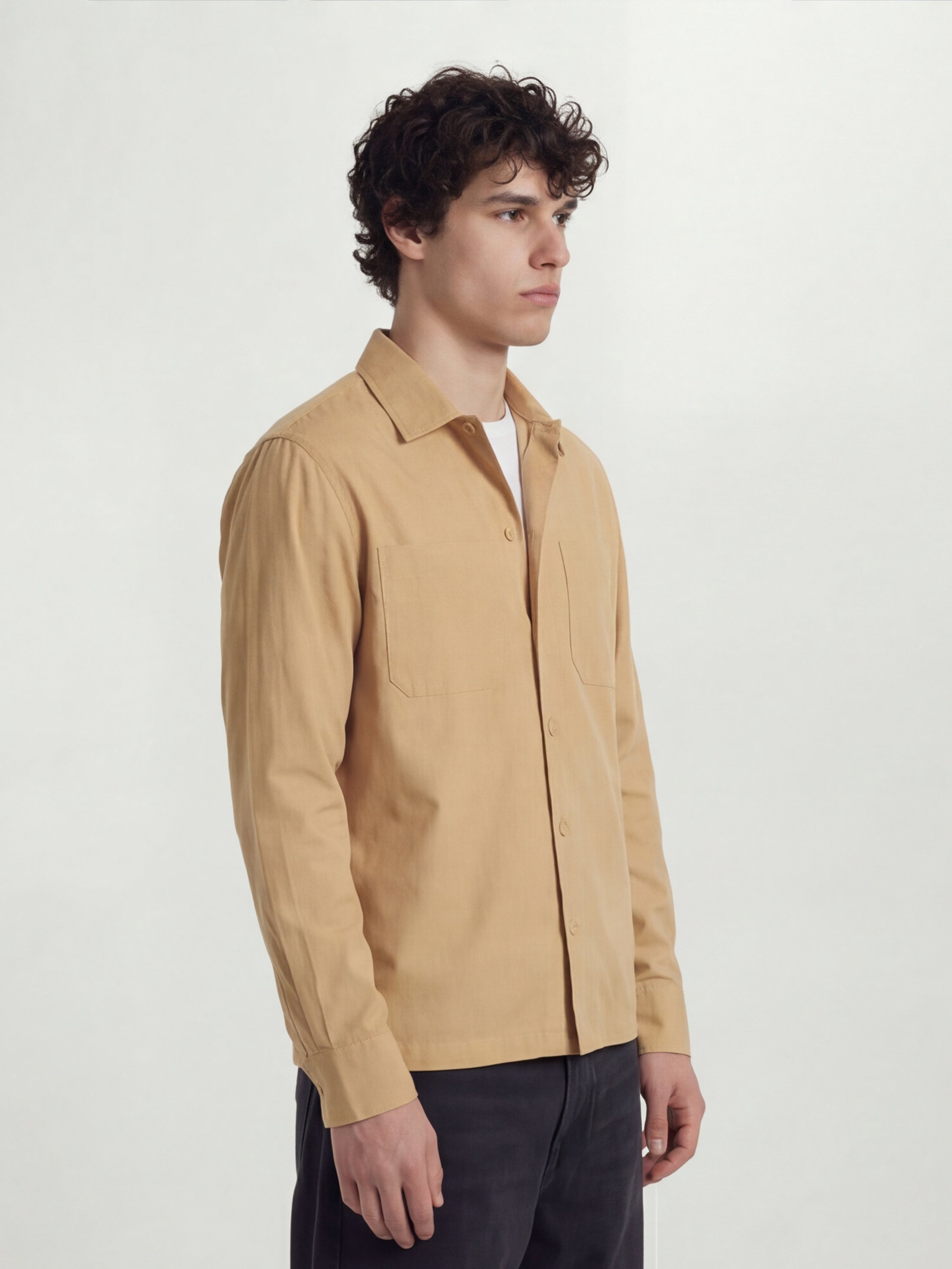Highlander Men Orange Solid Oversized Fit Casual Shirt - Orange - Image 5