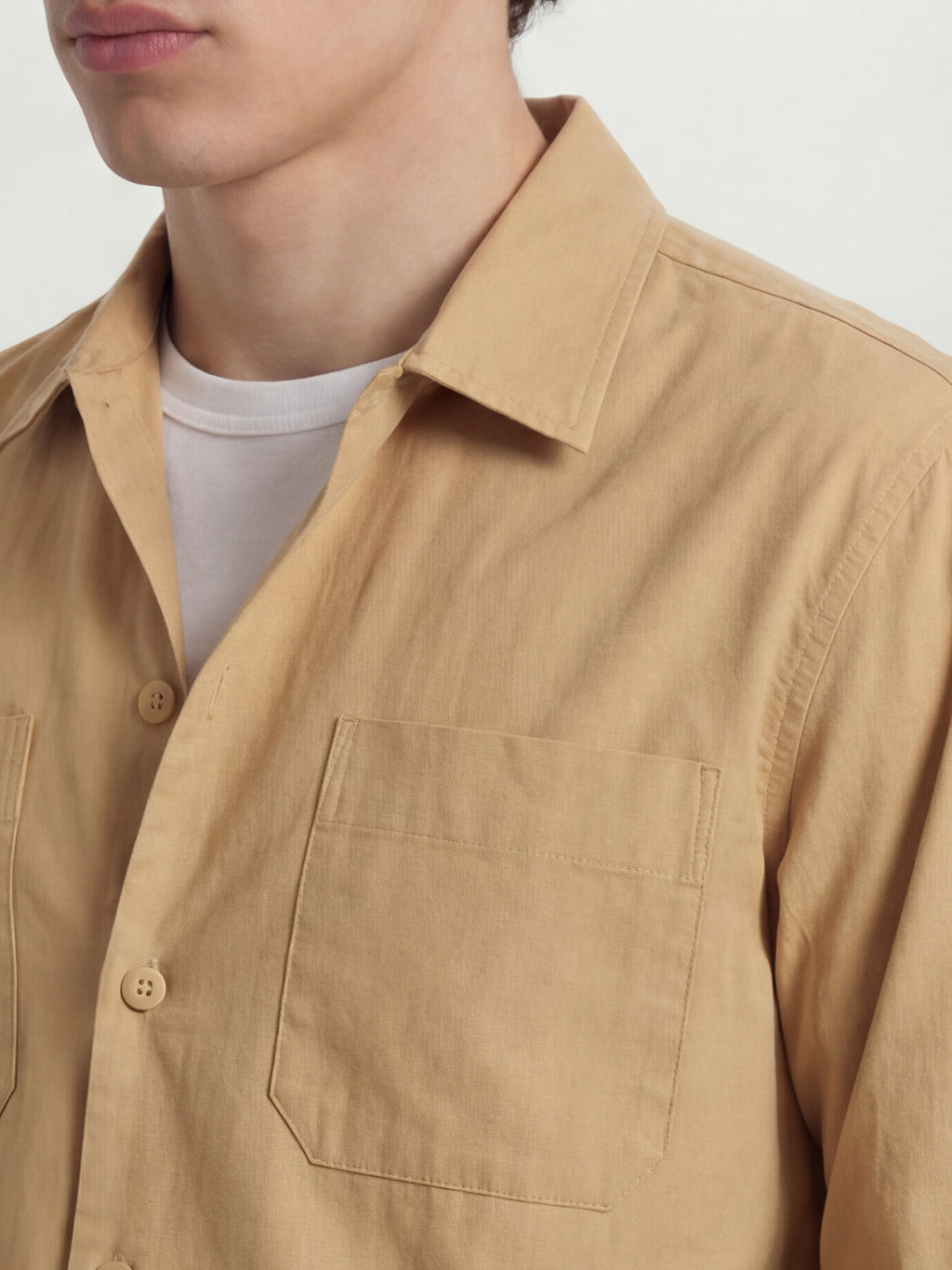 Highlander Men Orange Solid Oversized Fit Casual Shirt - Orange - Image 6